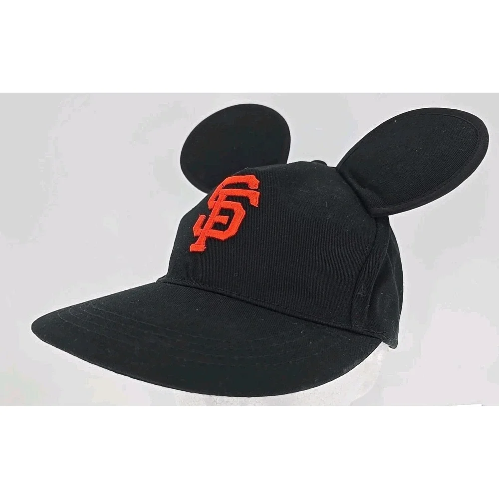 San Francisco SF Giants Mickey‎ Mouse Disney Ears Hat SGA 6/30 Disneyland Cap